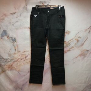 NWT Faded Glory Black Jeans with Sequins